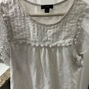 J CREW eyelet top.